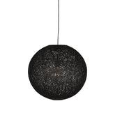 Hanglamp Twist - Zwart - Vlas - M